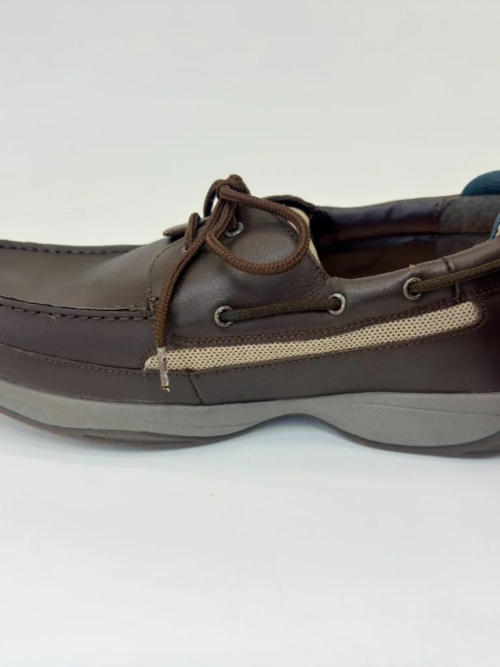 PED-Lite Oliver 10200 Men’s Brown Leather Diabetic Boat Shoes Size 11M
